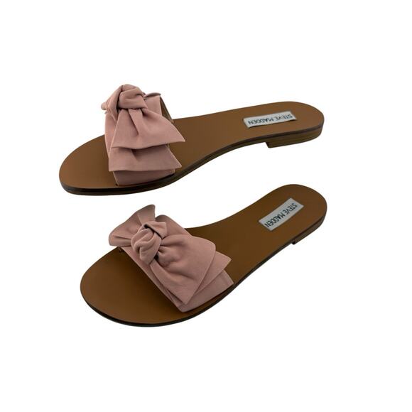 Steve Madden Pink Bow Sandals - Picture 4 of 9